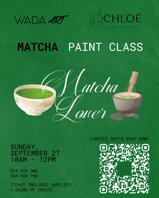 Matcha Paint Class with WadaArt