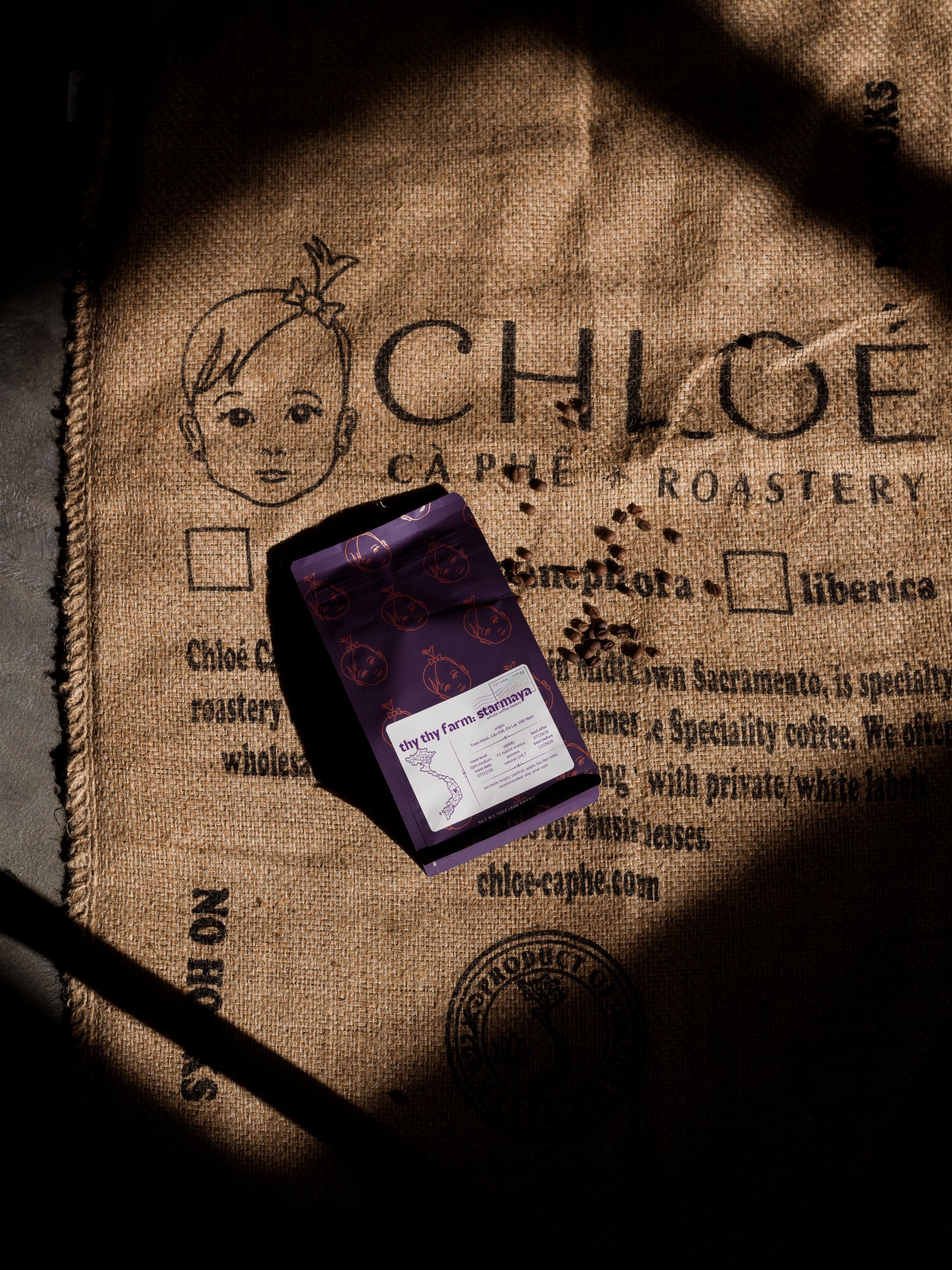 Chloé Cà Phê Special Lot — Thy Thy Farm Natural Starmaya Coffee Beans | Cầu Đất, Đà Lạt, Việt Nam