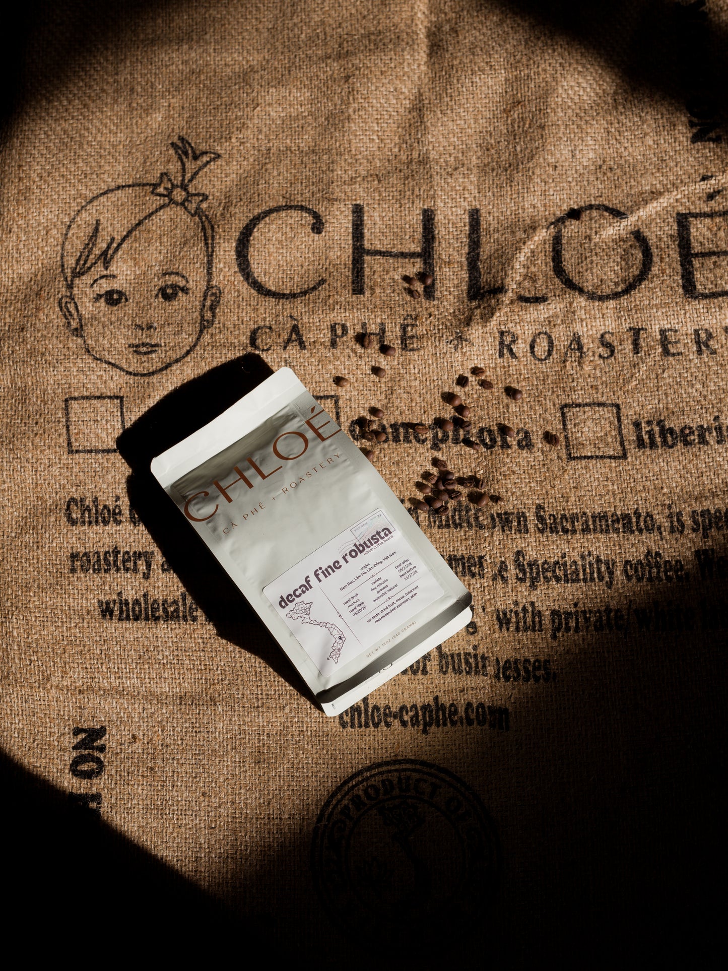 Chloé Cà Phê — Decaf Nam Ban Fine Robusta Anaerobic Natural Coffee Beans | Lâm Đồng, Việt Nam