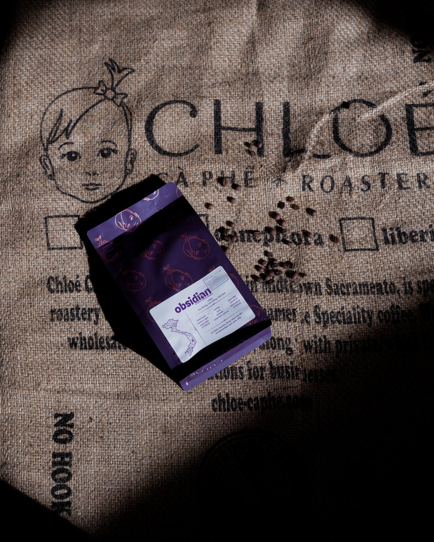 Chloé Cà Phê Reserve Series — Obsidian Anaerobic Natural Java Coffee Beans | Lạc Dương, Lâm Đồng, Việt Nam