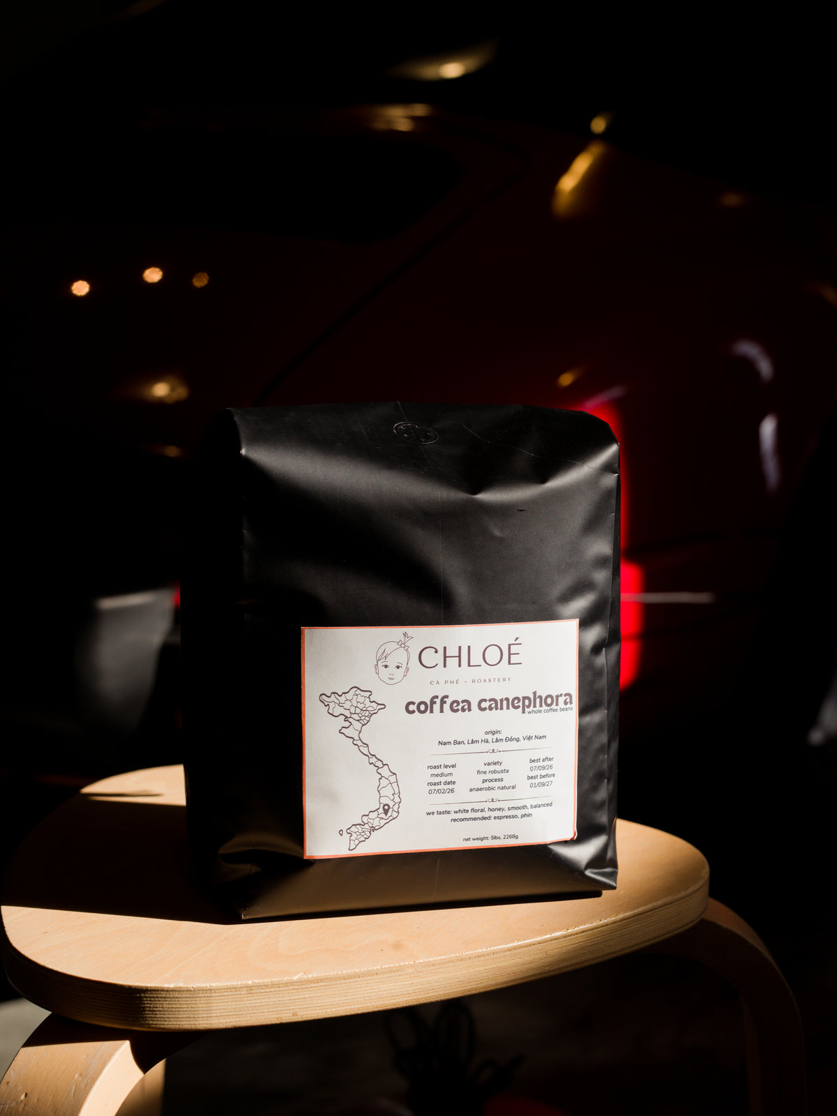 Chloé Cà Phê — Nam Ban Fine Robusta Anaerobic Natural Coffee Beans | Lâm Đồng, Việt Nam